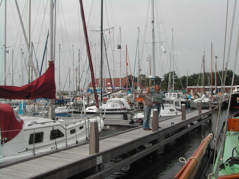 Uitzwaaiers in Enkhuizen