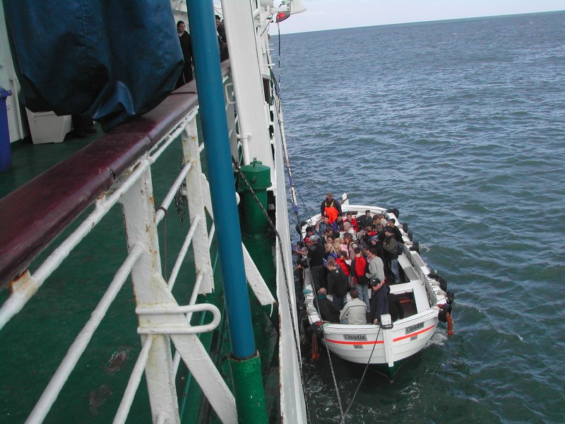 Ontschepen op Helgoland