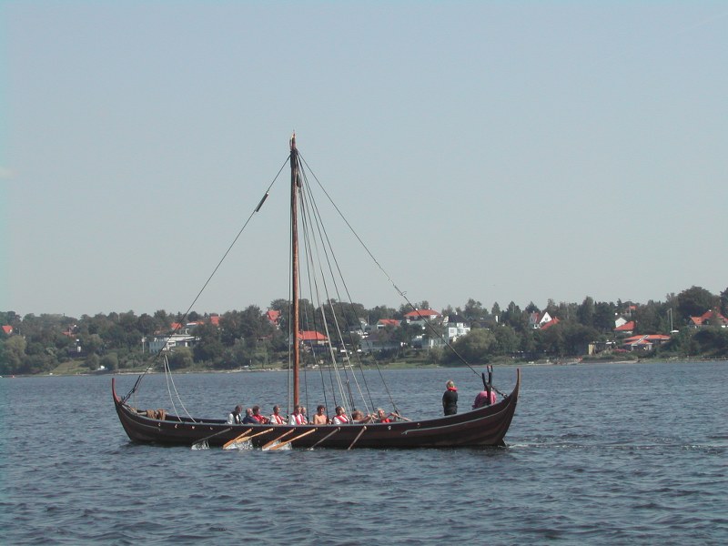 Geroeid vikingschip Roskilde