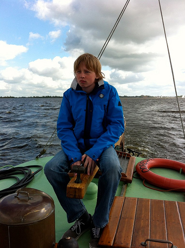 Sebas aan het roer