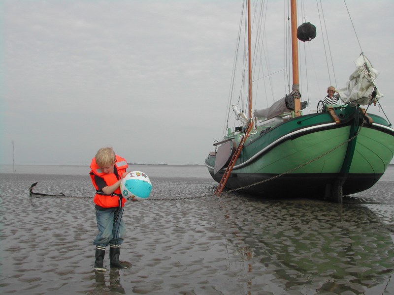 Sebastian op het wad